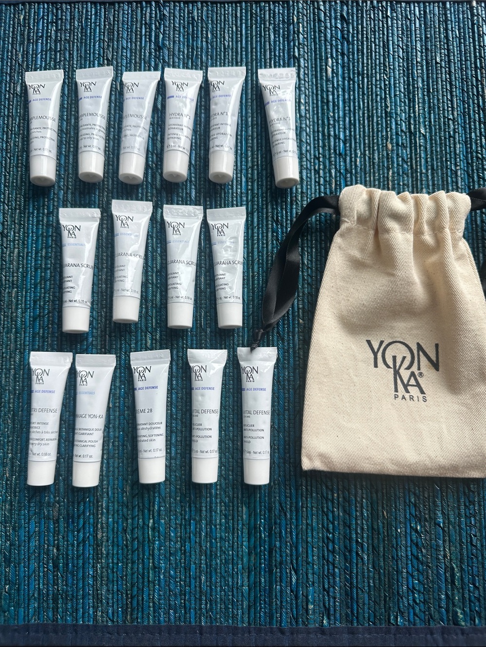 NWOT Yonka Paris Travel Skincare Set - YONKA Logo Pouch